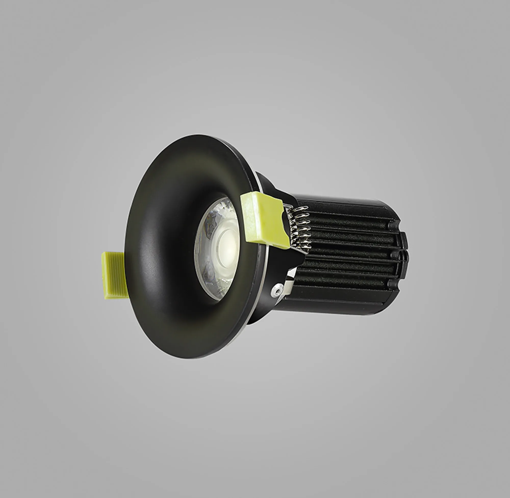 Bruve 12 Tridonic powered 12W 3000K 1200lm 36° LED Engine,300mA , CRI>90 LED Engine Matt Black Fixed Round Recessed Downlight, Inner Glass cover, IP65 DM202493  Dlux Bruve 12 IP65